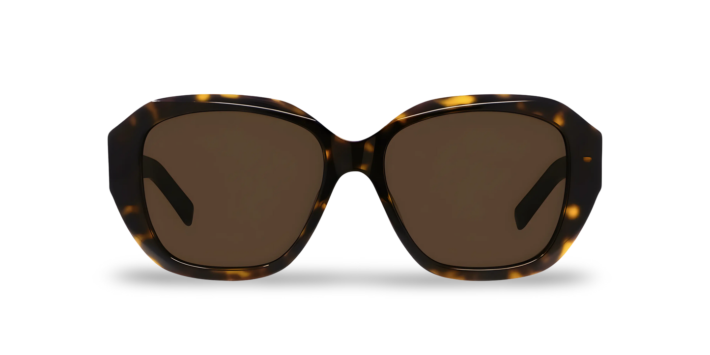 GIVENCHY Occhiali Da Sole Geometrico Marrone Effetto Tartarugato