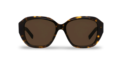 GIVENCHY Occhiali Da Sole Geometrico Marrone Effetto Tartarugato