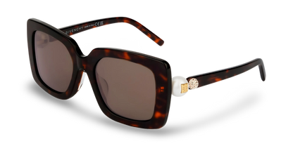 GIVENCHY Occhiali Da Sole Squadrati Marrone Effetto Tartatugato
