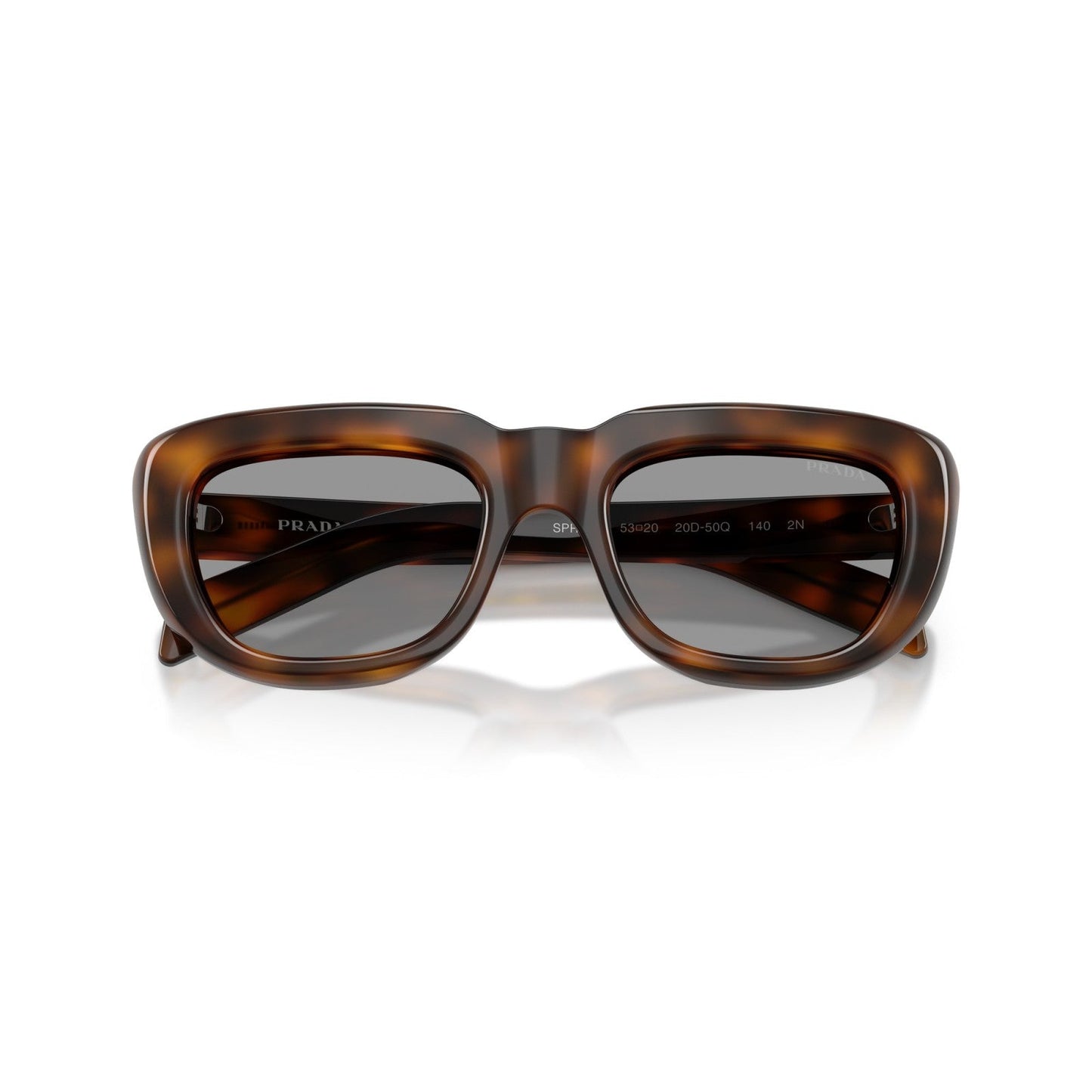 Prada PR D07S - 20D50Q Tartaruga Di Ginepro | Occhiale Da Sole Donna