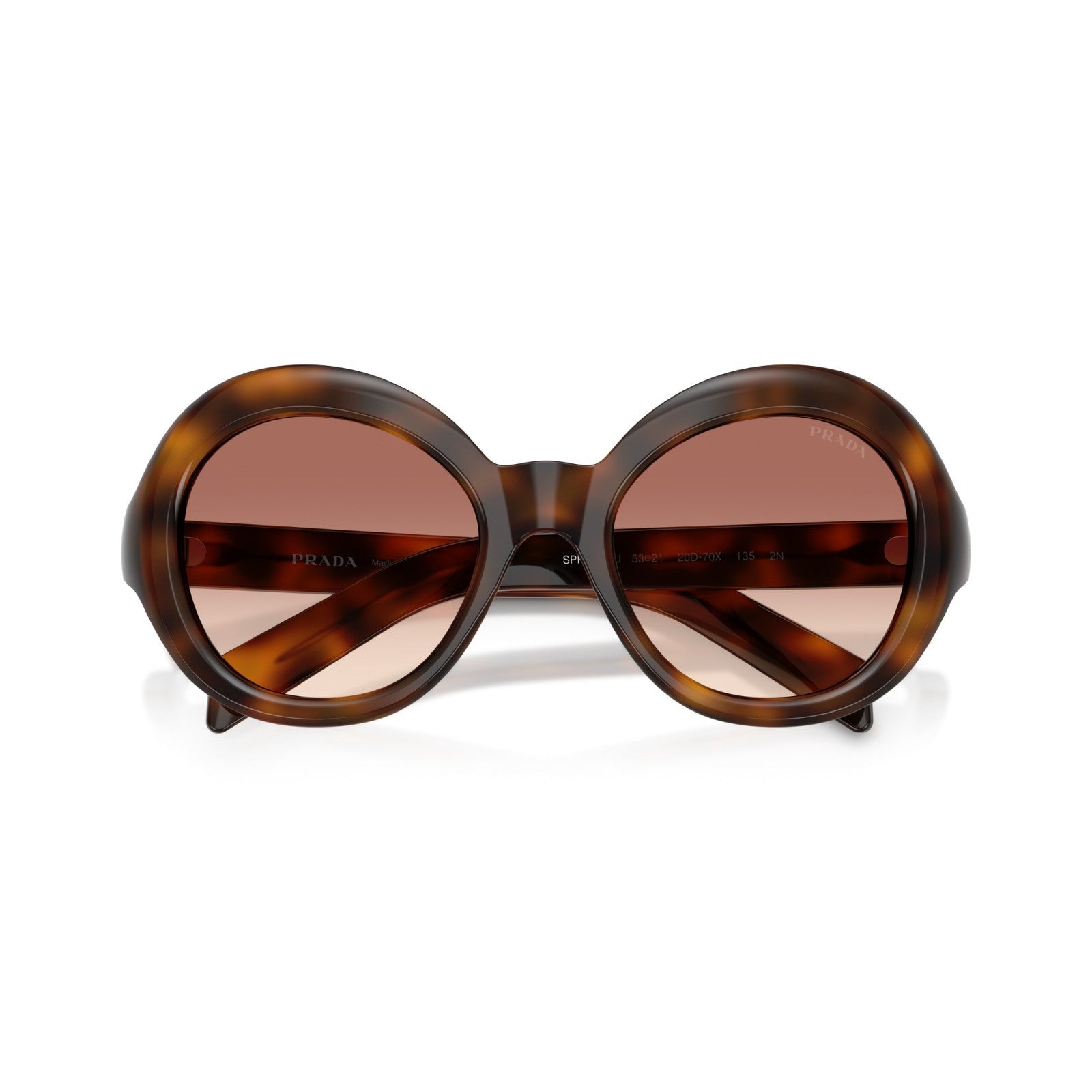 Prada PR D08SU - 20D70X Tartaruga Di Ginepro | Occhiale Da Sole Donna Novità