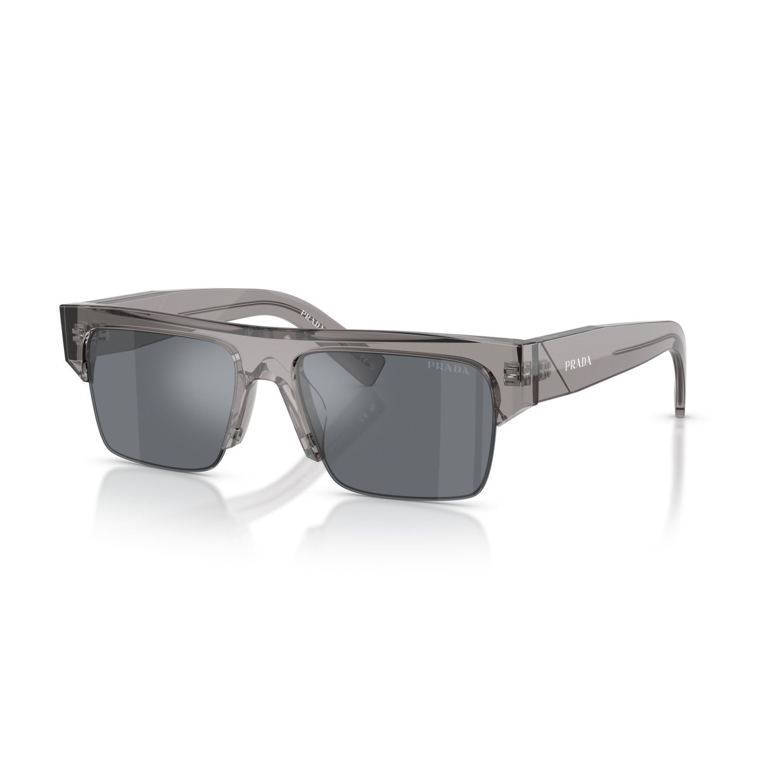 Prada PR D12SU - 16Z30Z Asfalto Trasparente | Occhiale Da Sole Uomo