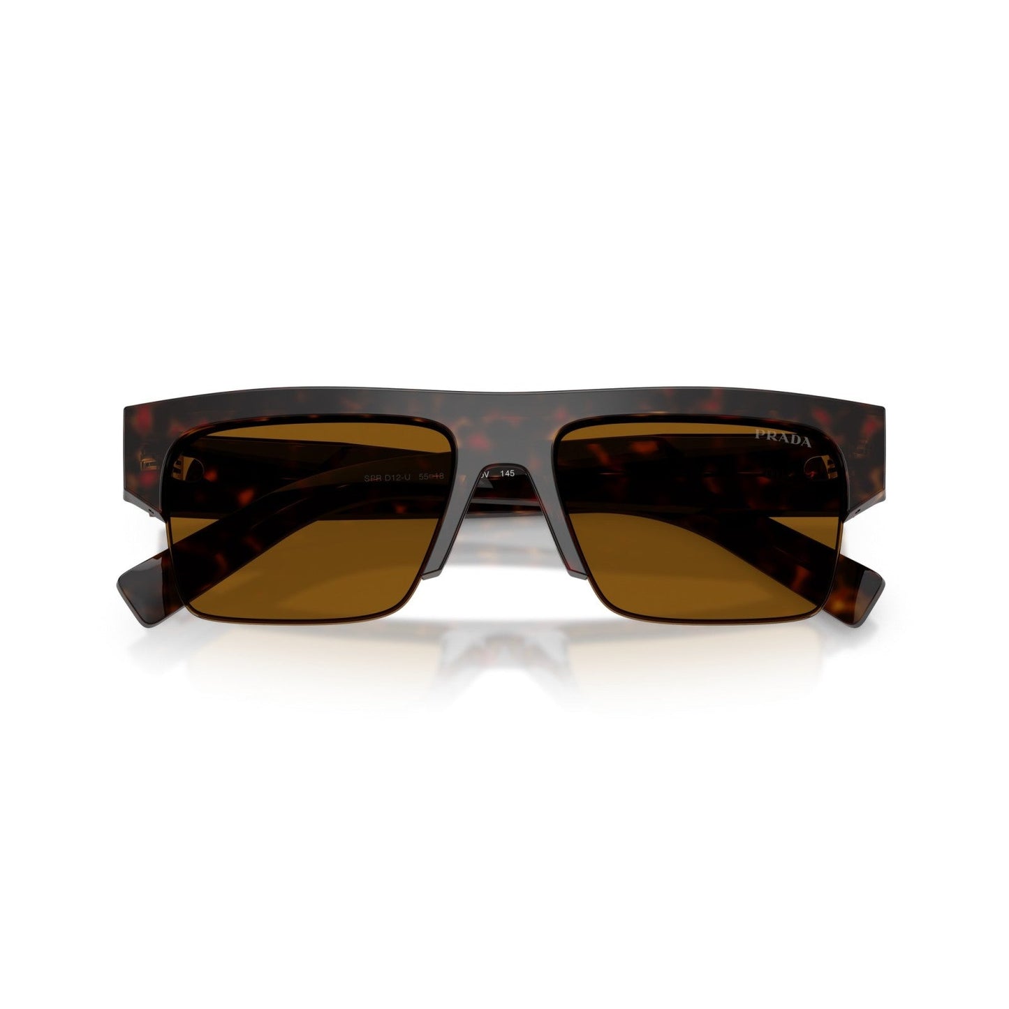 Prada PR D12SU - 17N20V Tartaruga Delle Radici | Occhiale Da Sole Uomo