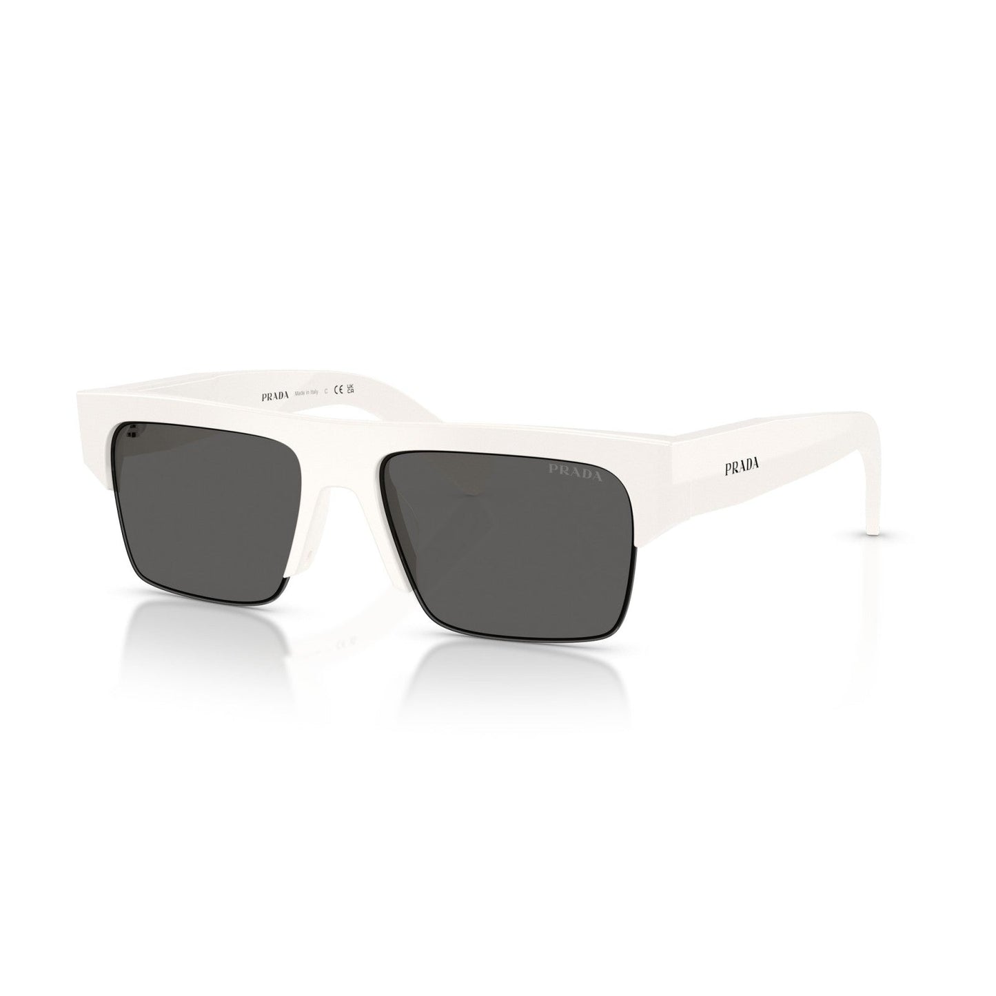 Prada PR D12SU - 46120Z Bianco | Occhiale Da Sole Uomo