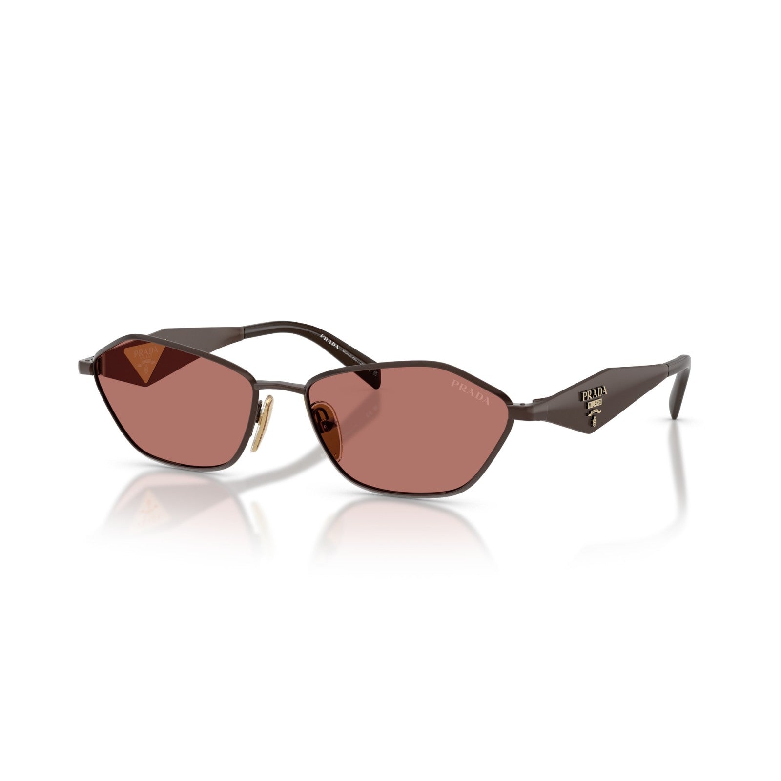Prada PR D50S - 22J80W Sigaro Satinato | Occhiale Da Sole Donna