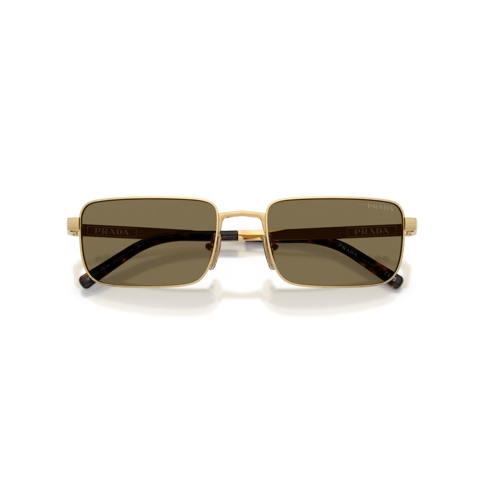 Prada PR D54S - 24J90F Oro Satinato | Occhiale Da Sole Uomo