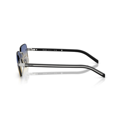 Prada PR D55S - 1BC50E Argento | Occhiale Da Sole Uomo