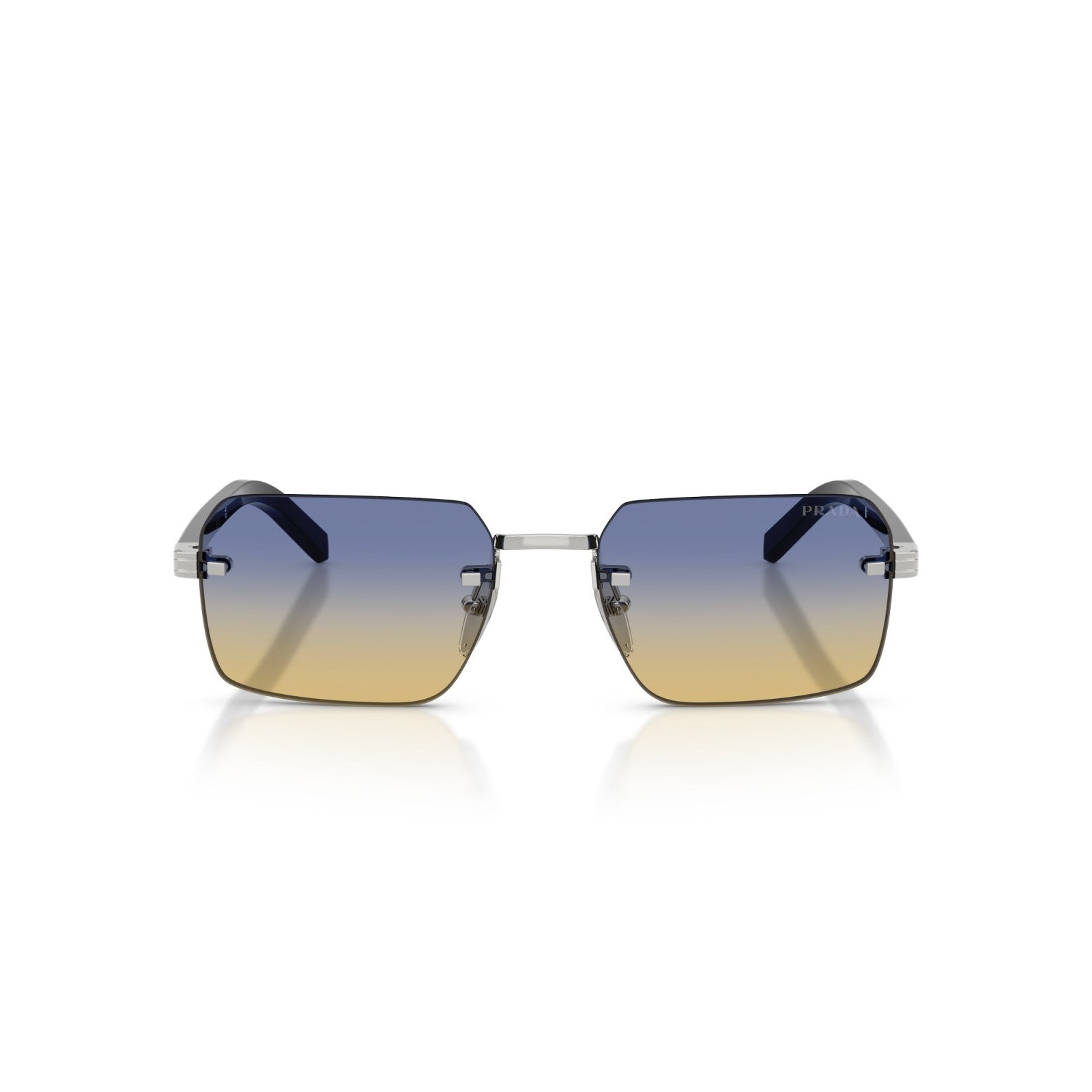 Prada PR D55S - 1BC50E Argento | Occhiale Da Sole Uomo