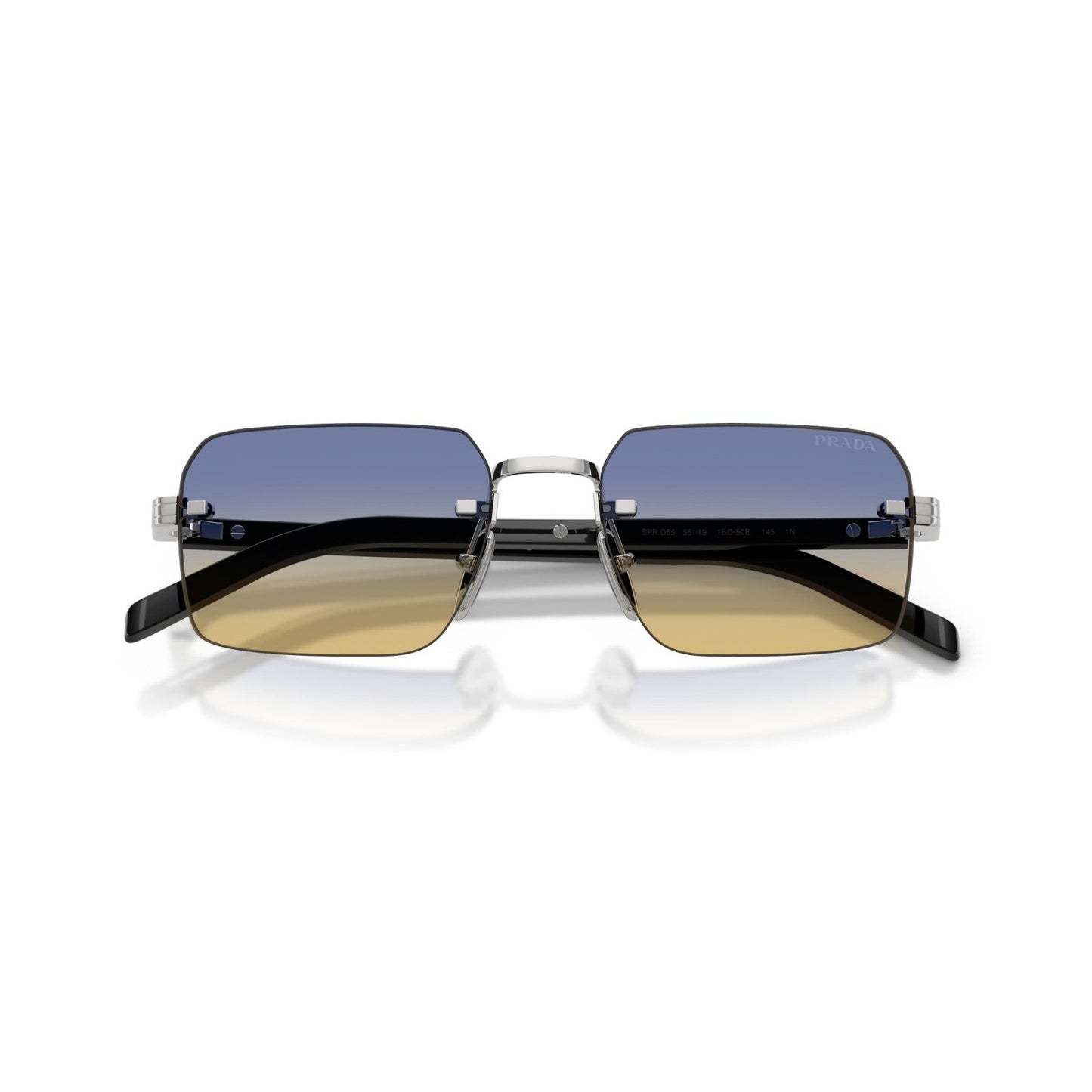 Prada PR D55S - 1BC50E Argento | Occhiale Da Sole Uomo