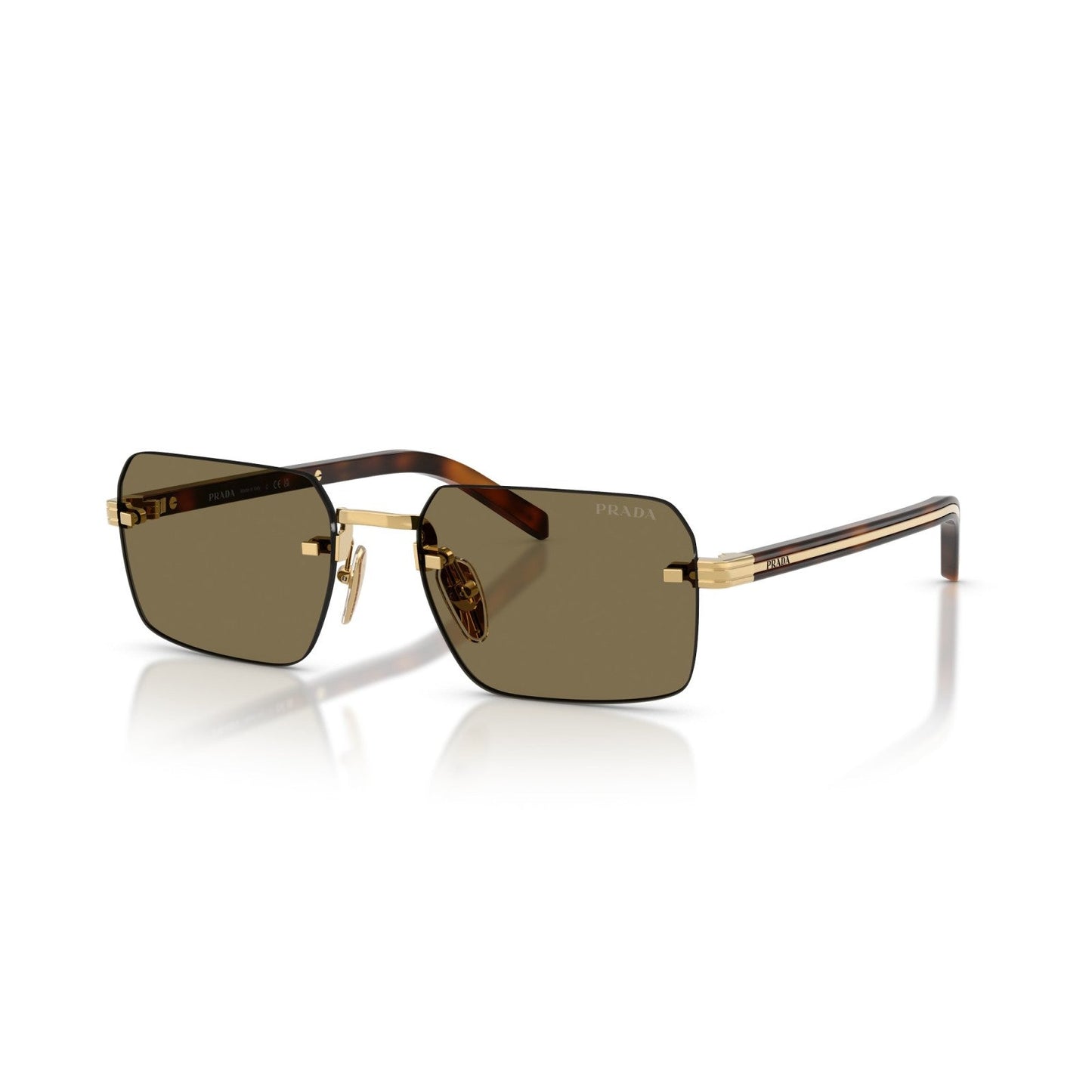 Prada PR D55S - 5AK90F Oro | Occhiale Da Sole Uomo
