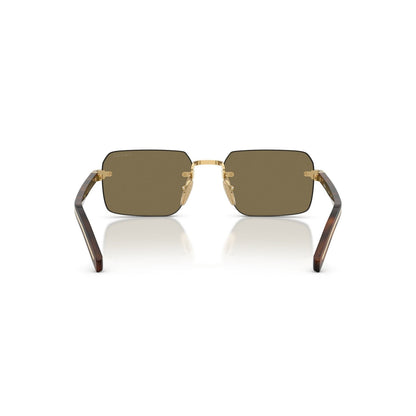 Prada PR D55S - 5AK90F Oro | Occhiale Da Sole Uomo