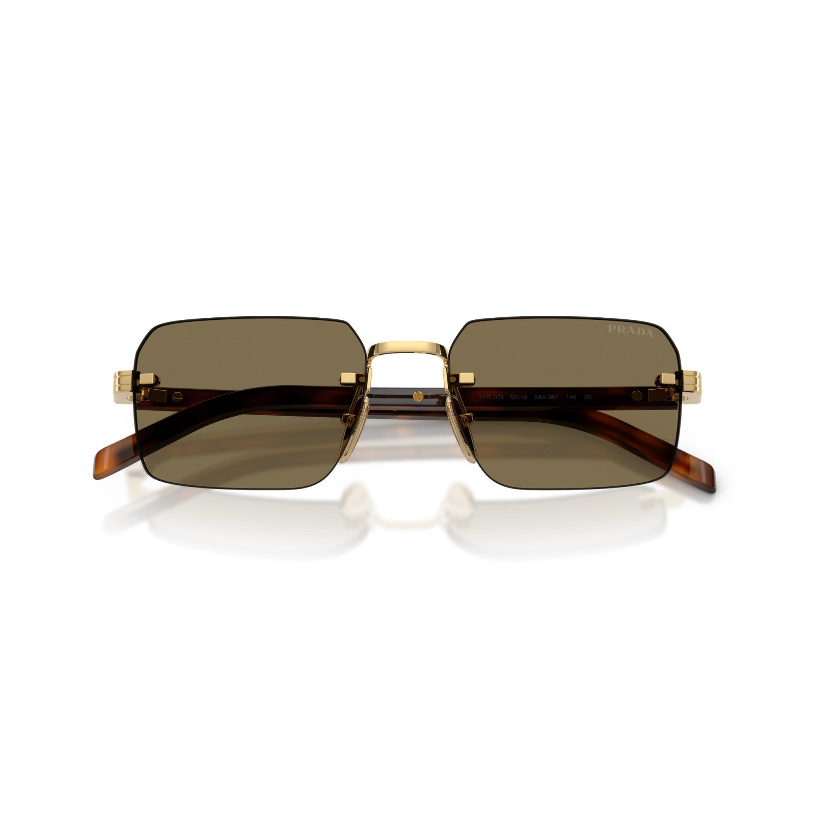 Prada PR D55S - 5AK90F Oro | Occhiale Da Sole Uomo