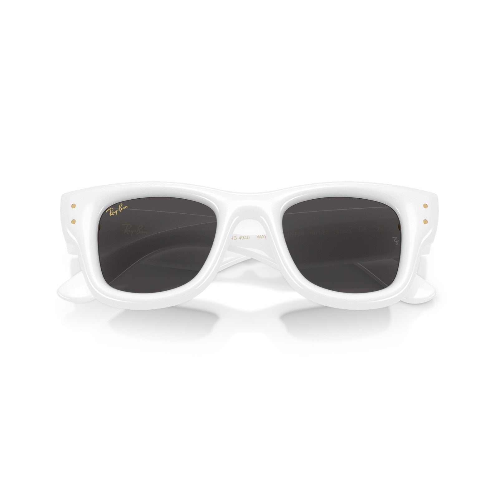 Ray-Ban RB 4940 Wayfarer Puffer 671/87 Bianco | Occhiale Da Sole Unisex