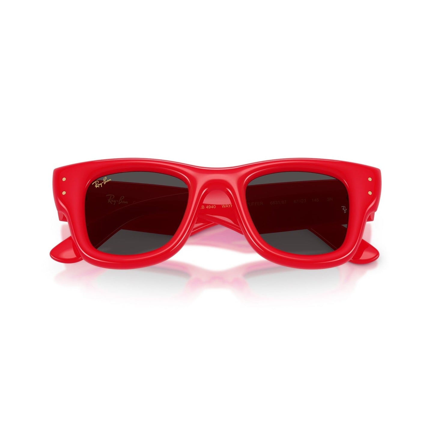 Ray-Ban RB 4940 Wayfarer Puffer 683187 Rosso | Occhiale Da Sole Unisex