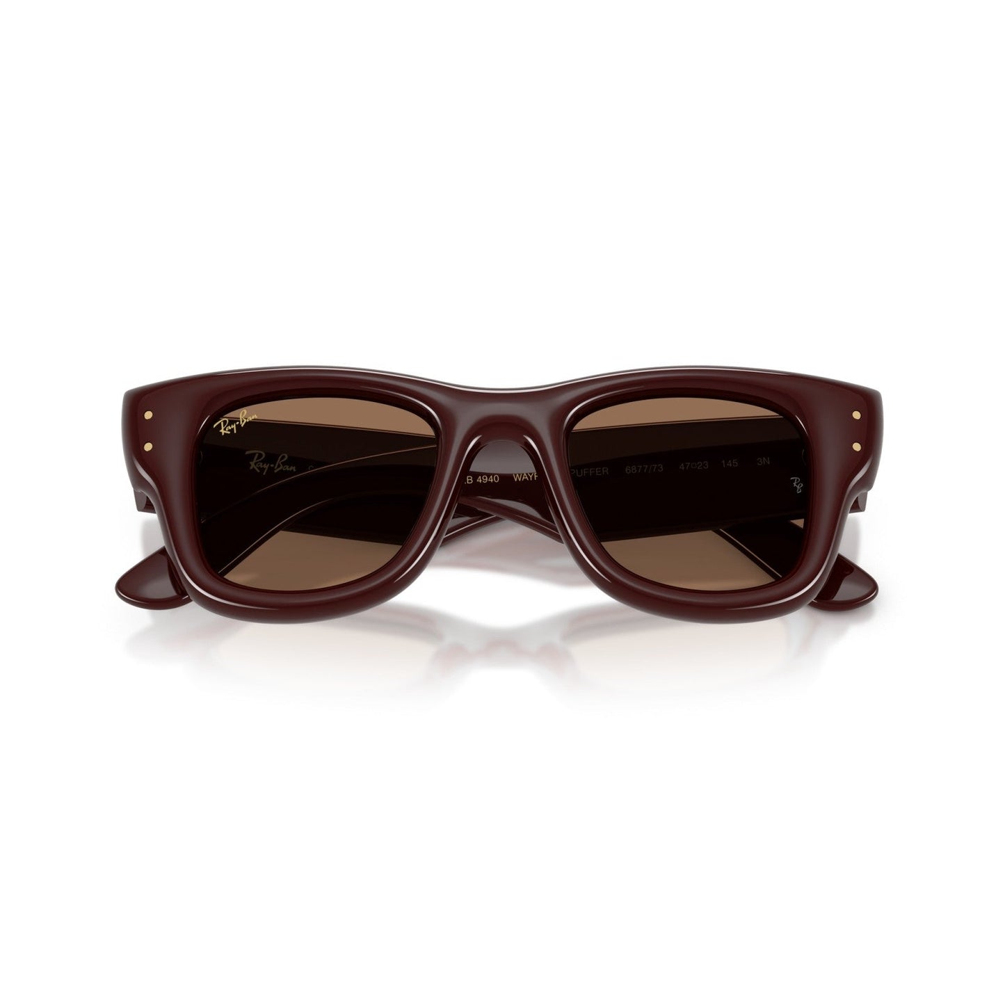 Ray-Ban RB 4940 Wayfarer Puffer 687773 Marrone Scuro | Occhiale Da Sole Unisex
