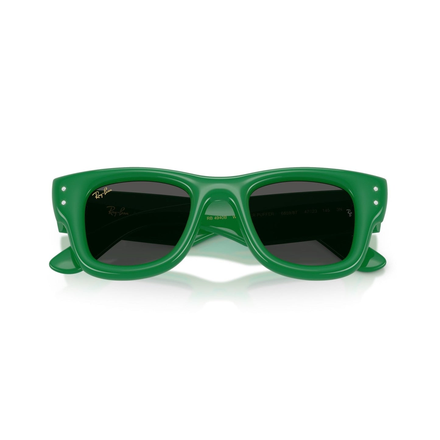 Ray-Ban RB 4940B Wayfarer Puffer 685987 Verde E Strass | Occhiale Da Sole Unisex