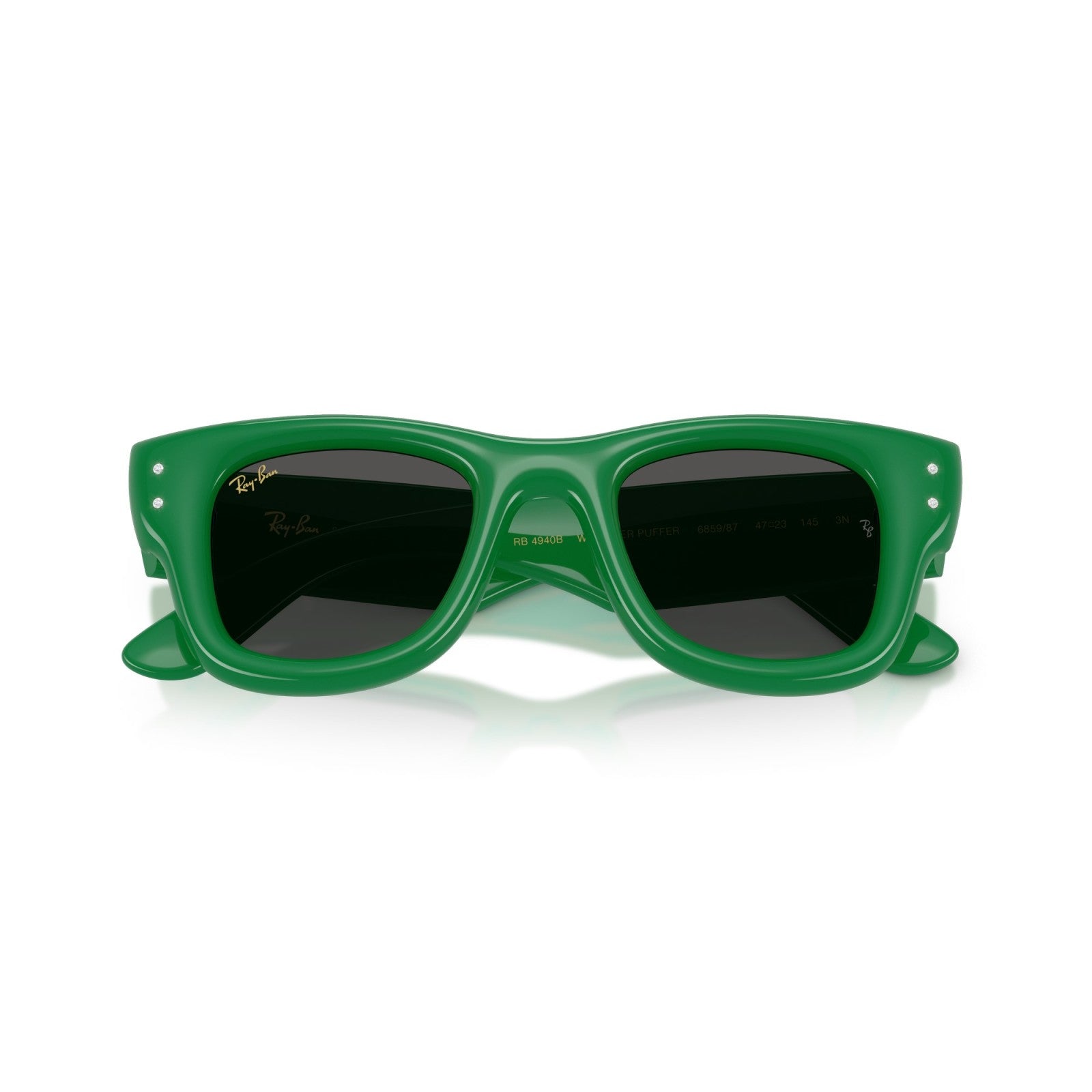 Ray-Ban RB 4940B Wayfarer Puffer 685987 Verde E Strass | Occhiale Da Sole Unisex