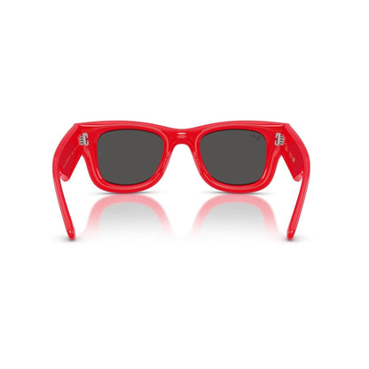Ray-Ban RB 4940B Wayfarer Puffer 686187 Rosso E Strass | Occhiale Da Sole Unisex