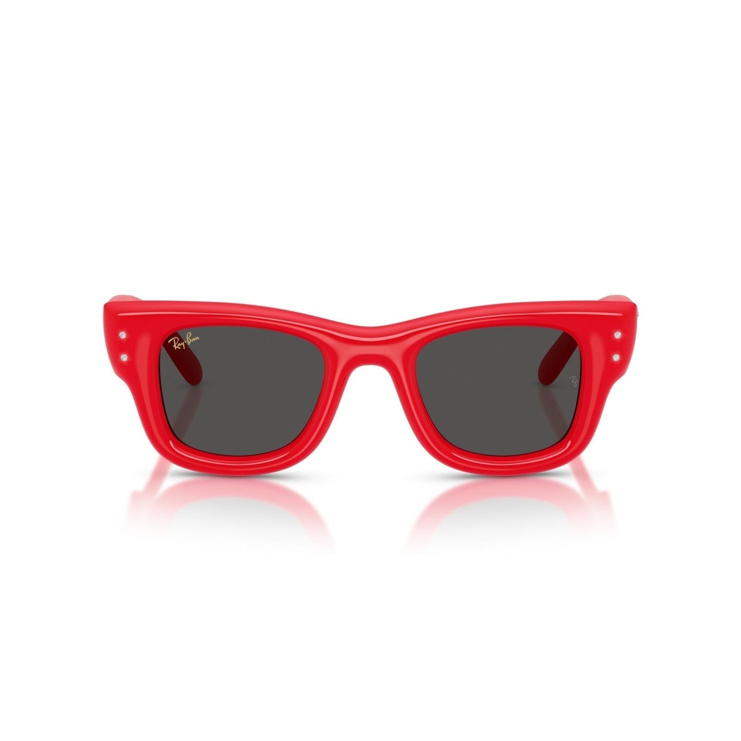 Ray-Ban RB 4940B Wayfarer Puffer 686187 Rosso E Strass | Occhiale Da Sole Unisex