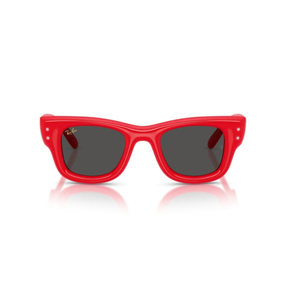 Ray-Ban RB 4940B Wayfarer Puffer 686187 Rosso E Strass | Occhiale Da Sole Unisex