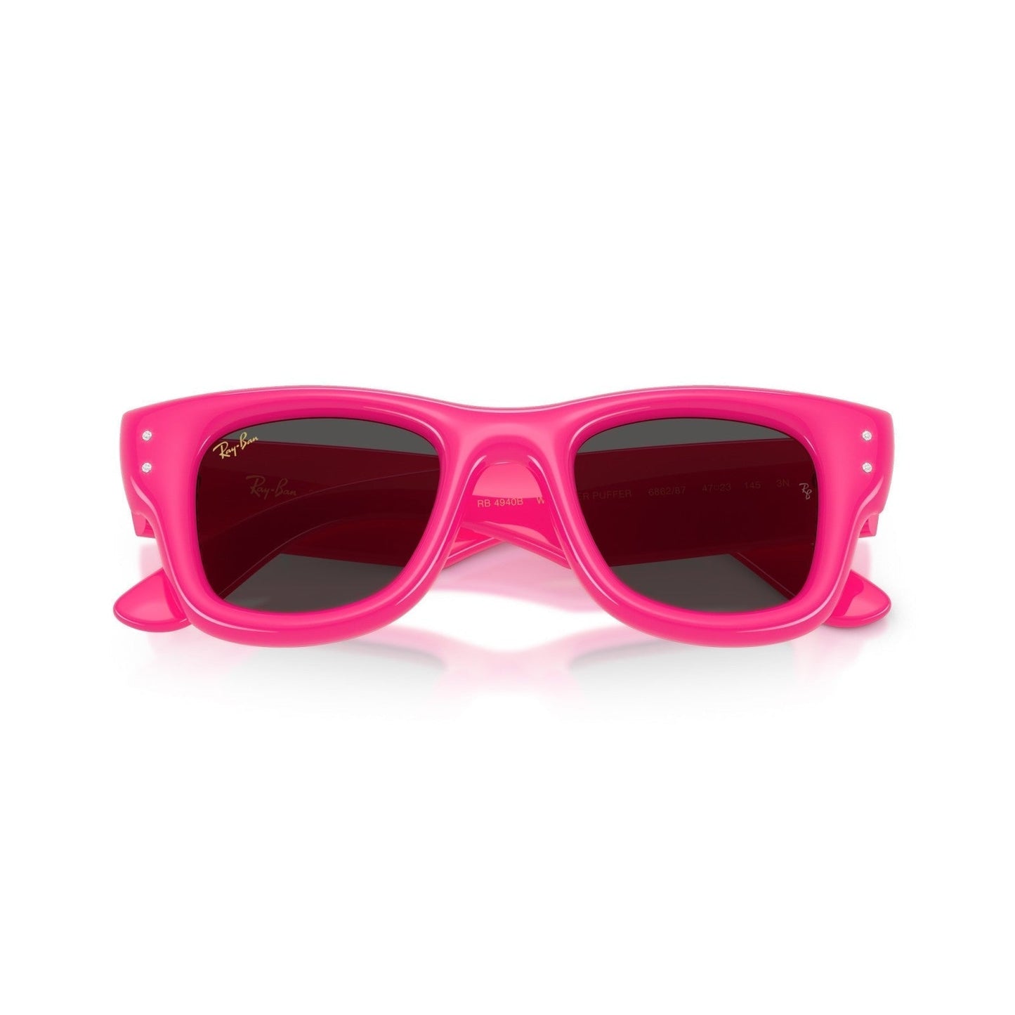 Ray-Ban RB 4940B Wayfarer Puffer 686287 Rosa E Strass | Occhiale Da Sole Unisex