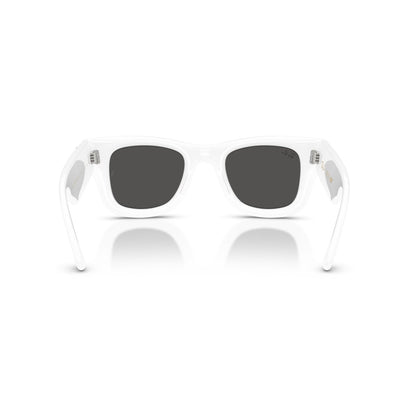Ray-Ban RB 4940B Wayfarer Puffer 686387 Bianco E Strass | Occhiale Da Sole Unisex