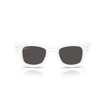 Ray-Ban RB 4940B Wayfarer Puffer 686387 Bianco E Strass | Occhiale Da Sole Unisex