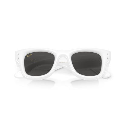 Ray-Ban RB 4940B Wayfarer Puffer 686387 Bianco E Strass | Occhiale Da Sole Unisex