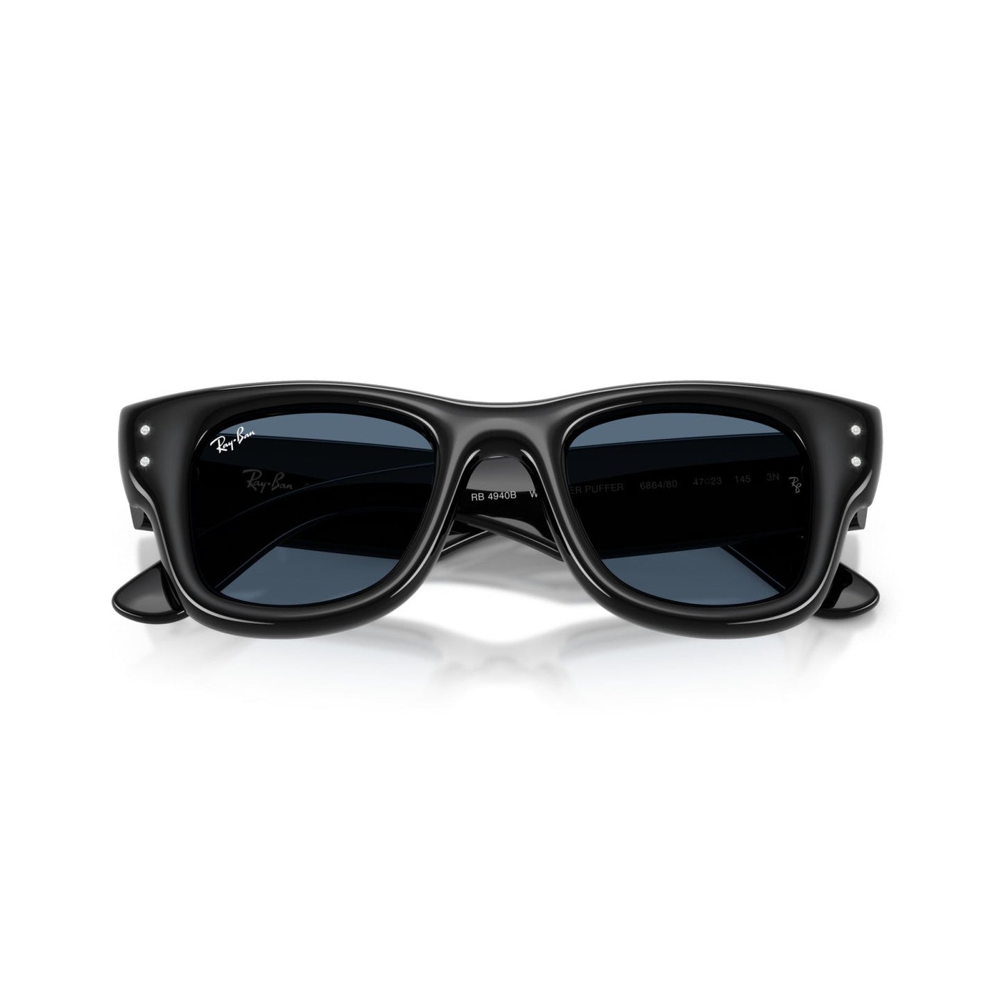 Ray-Ban RB 4940B Wayfarer Puffer 686480 Nero | Occhiale Da Sole Unisex
