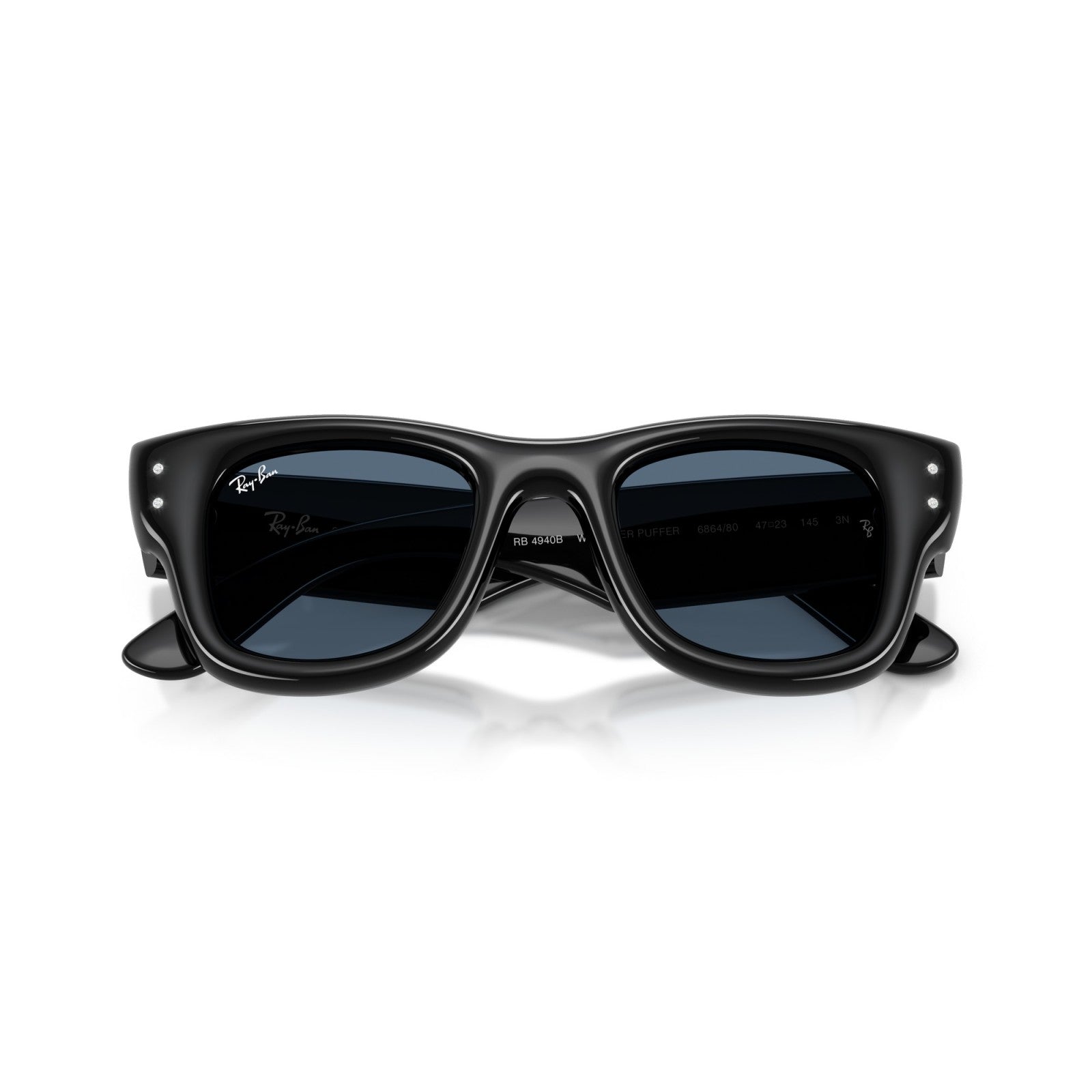Ray-Ban RB 4940B Wayfarer Puffer 686480 Nero | Occhiale Da Sole Unisex