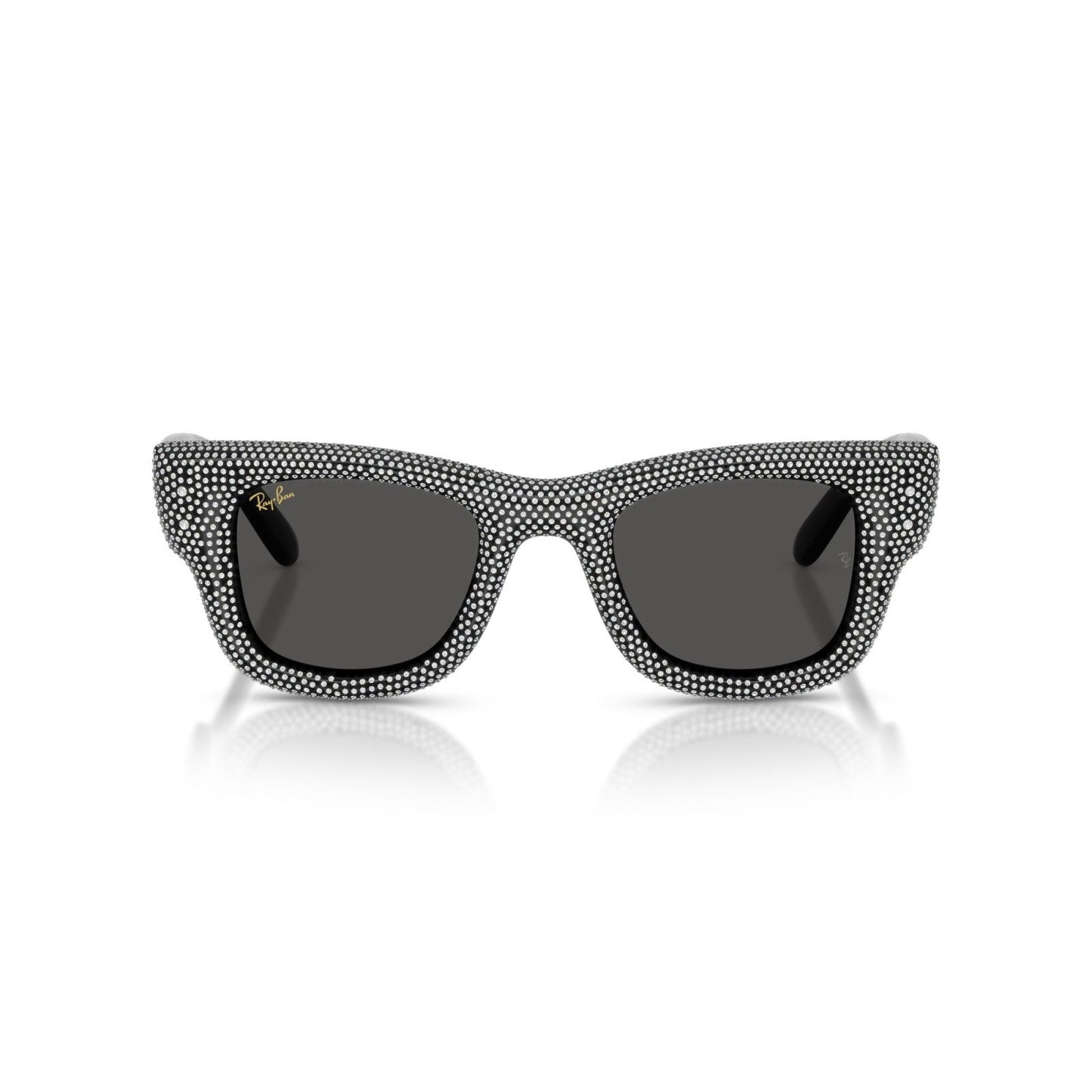 Ray-Ban RB 4940BP Wayfarer Puffer 686587 Pavé Nero E Strass | Occhiale Da Sole Unisex