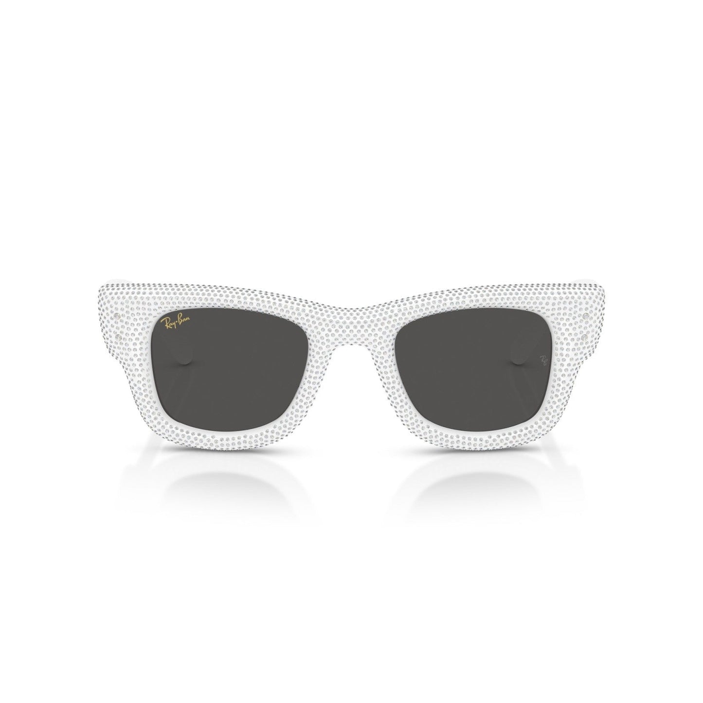 Ray-Ban RB 4940BP Wayfarer Puffer 686687 Pavé Bianco E Strass | Occhiale Da Sole Unisex