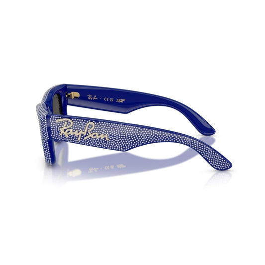 Ray-Ban RB 4940BP Wayfarer Puffer 686787 Pavé Blu E Strass | Occhiale Da Sole Unisex