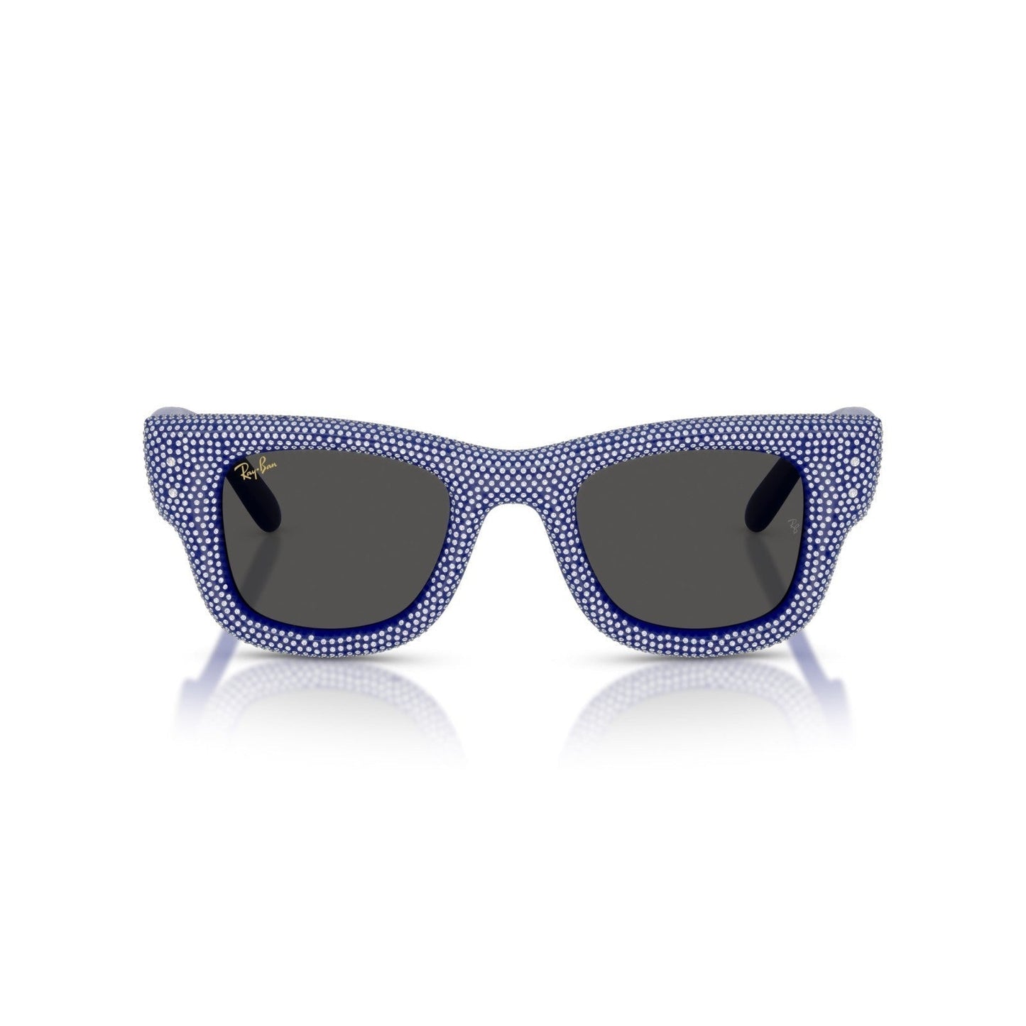 Ray-Ban RB 4940BP Wayfarer Puffer 686787 Pavé Blu E Strass | Occhiale Da Sole Unisex