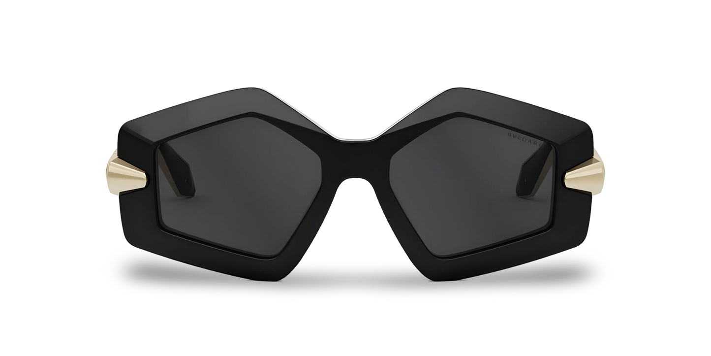 BVLGARI Occhiali Da Sole Geometrico Nero