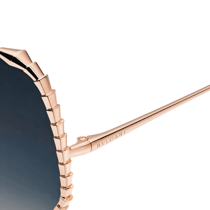 BVLGARI Occhiali Da Sole Geometrico Oro