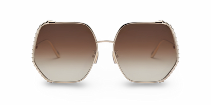 BVLGARI Occhiali Da Sole Geometrico Oro
