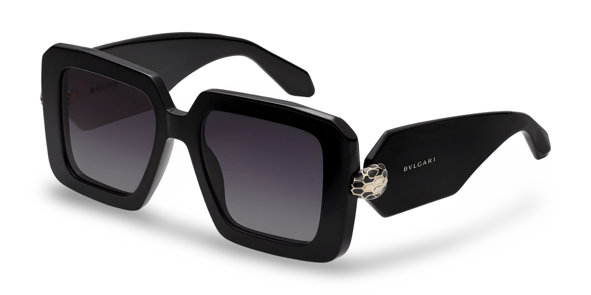 BVLGARI Occhiali Da Sole Squadrati Neri