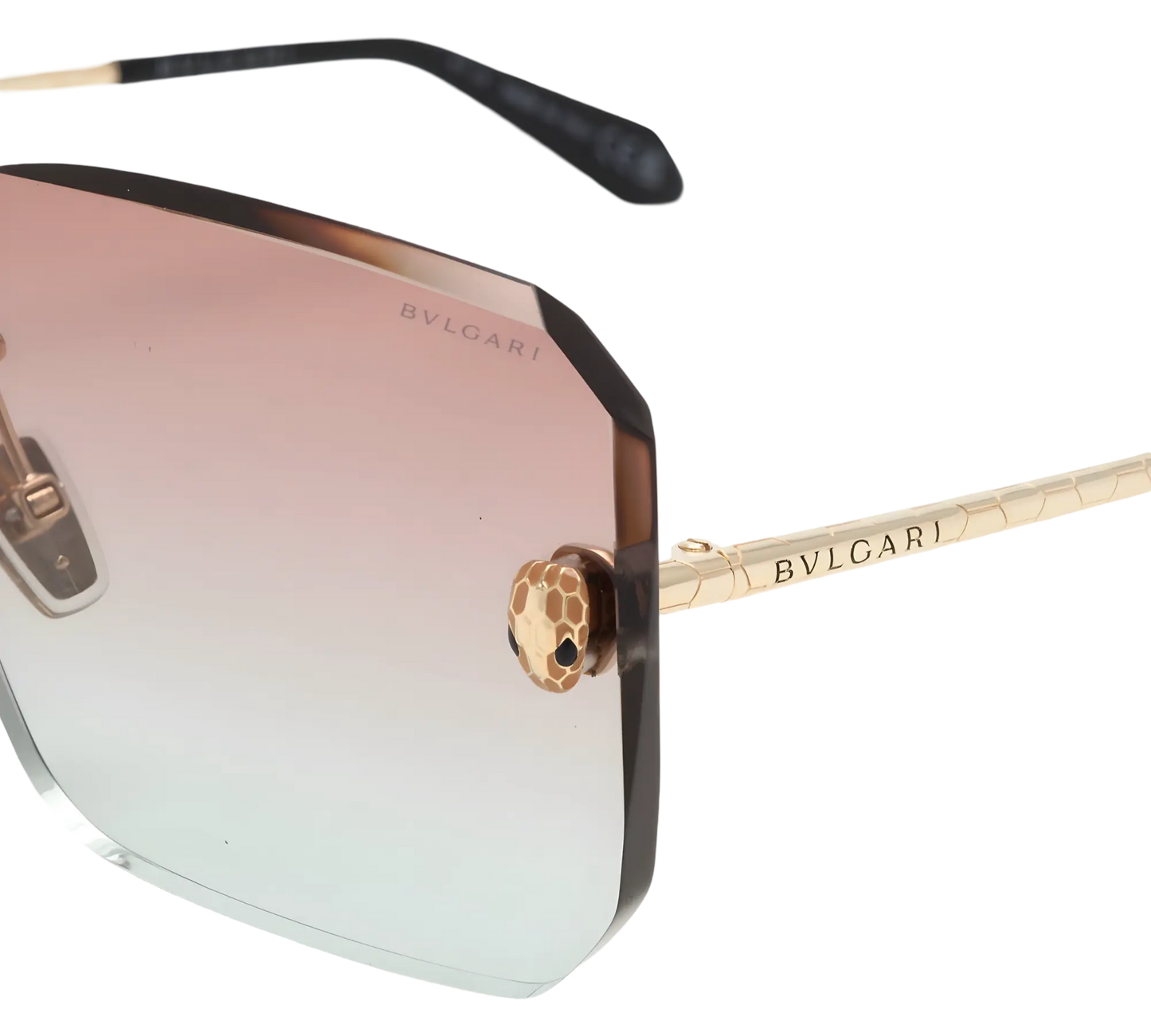 BVLGARI Occhiali Da Sole Rettangolari Oro
