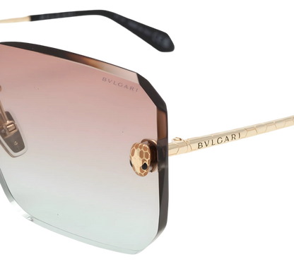 BVLGARI Occhiali Da Sole Rettangolari Oro