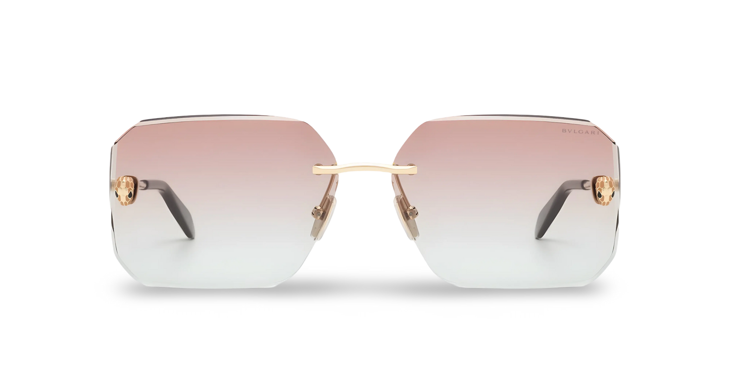 BVLGARI Occhiali Da Sole Rettangolari Oro