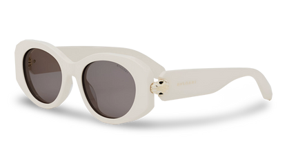 BVLGARI Occhiali Da Sole Ovali Bianchi