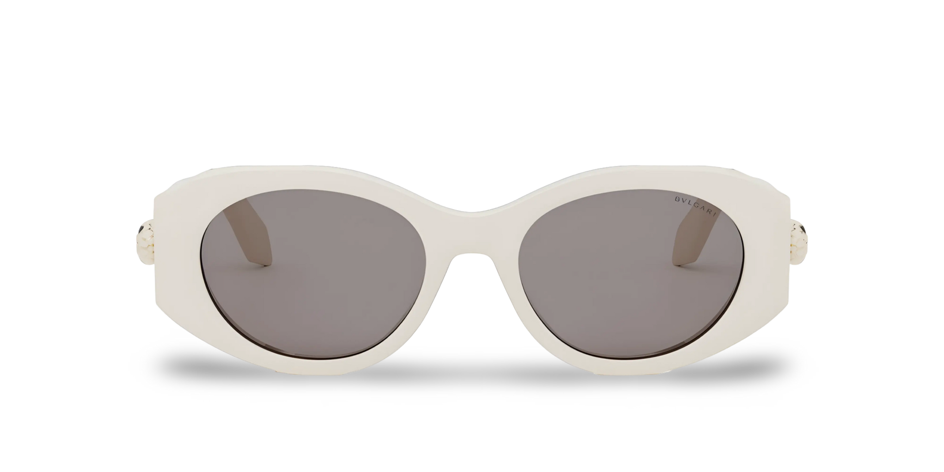 BVLGARI Occhiali Da Sole Ovali Bianchi