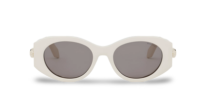 BVLGARI Occhiali Da Sole Ovali Bianchi