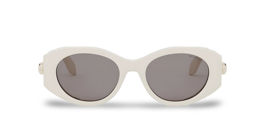 BVLGARI Occhiali Da Sole Ovali Bianchi