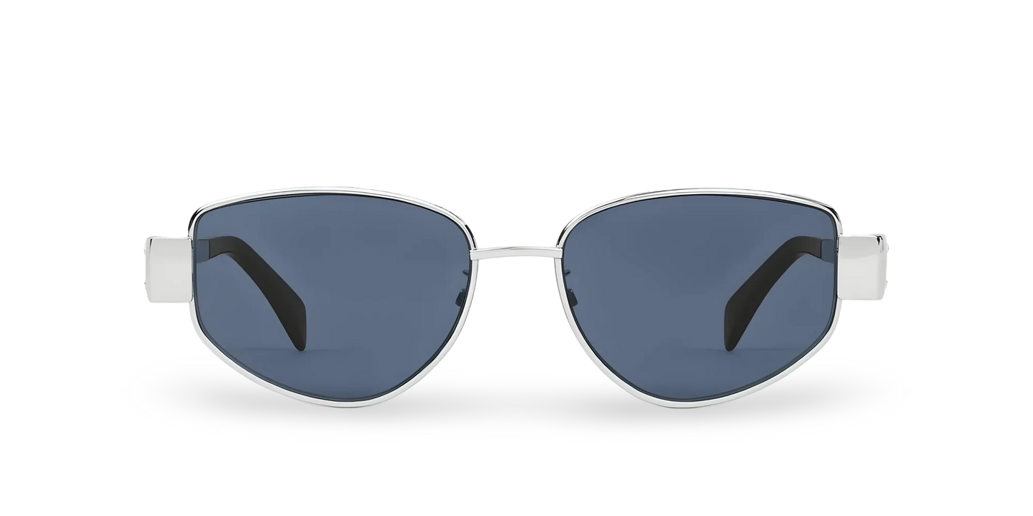 Celine Occhiali Da Sole a Farfalla Argento