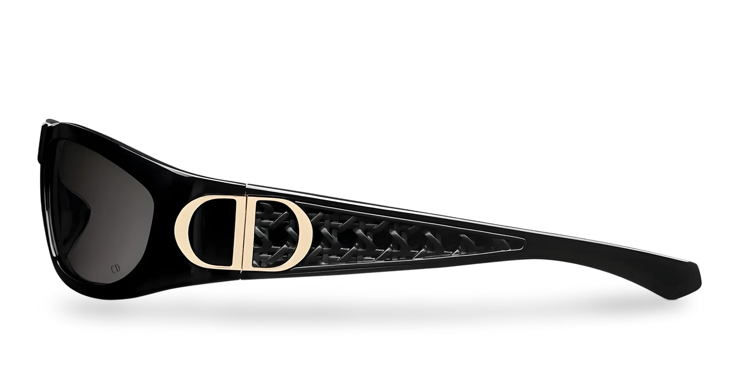 Dior Occhiali Da Sole Rettangolari Neri