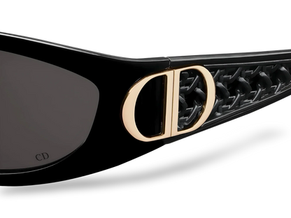 Dior Occhiali Da Sole Rettangolari Neri