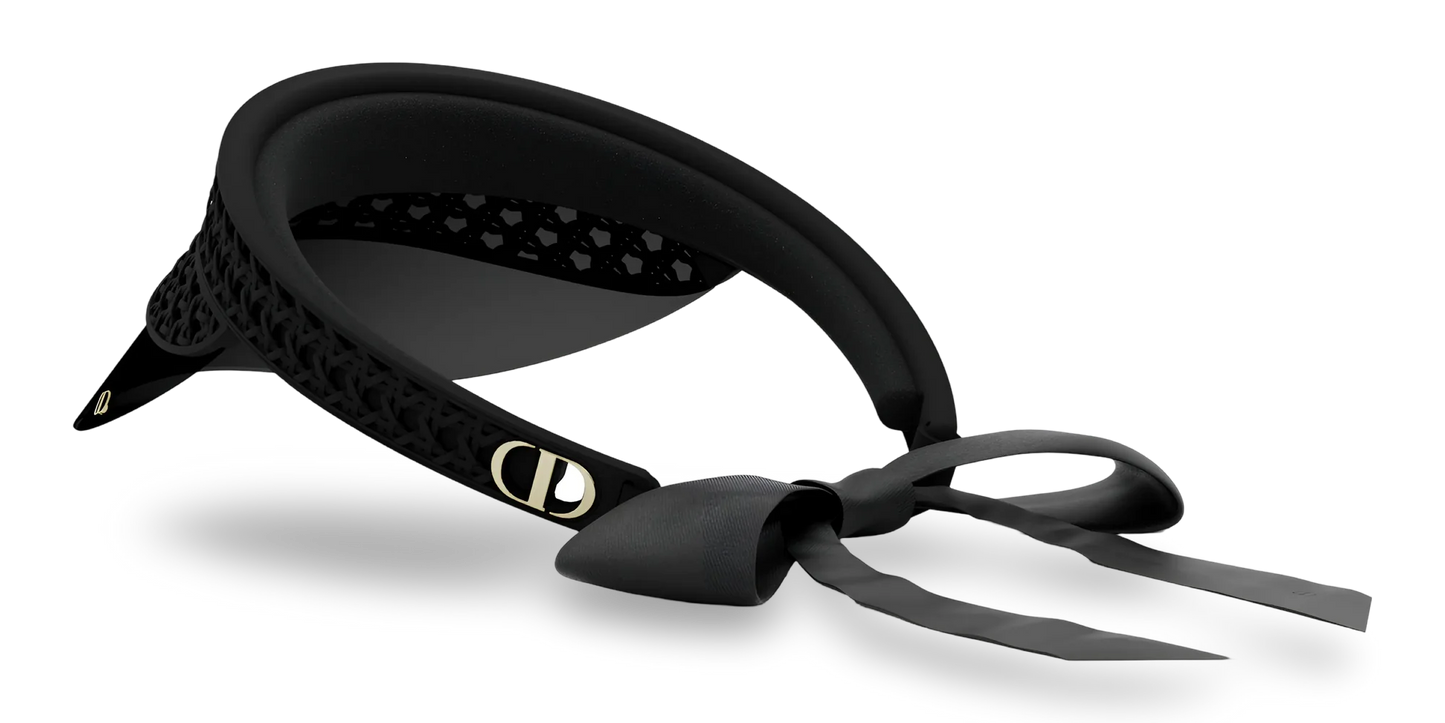 Dior Visiera Con Motivo Cannage Nero Opaco